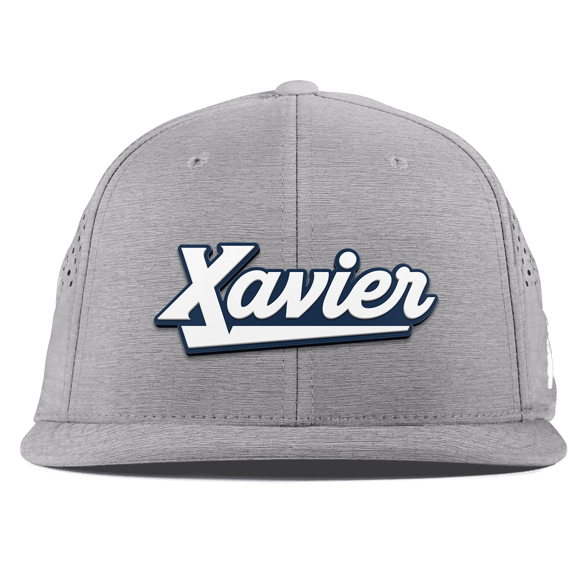 Xavier University "Xavier Script" Flat Performance Heather Gray