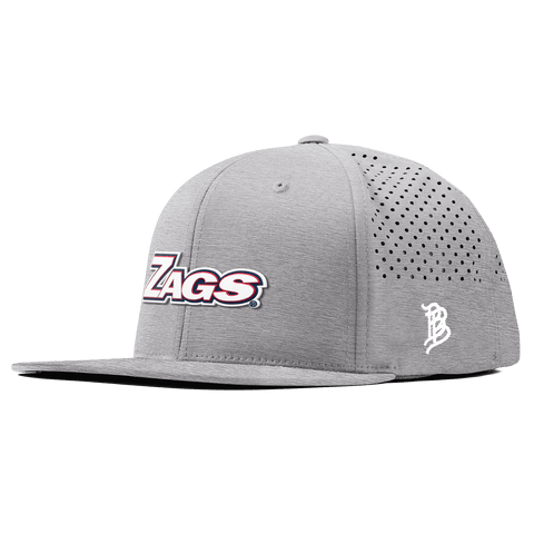Gonzaga University "Zags Block" Flat Performance Heather Gray