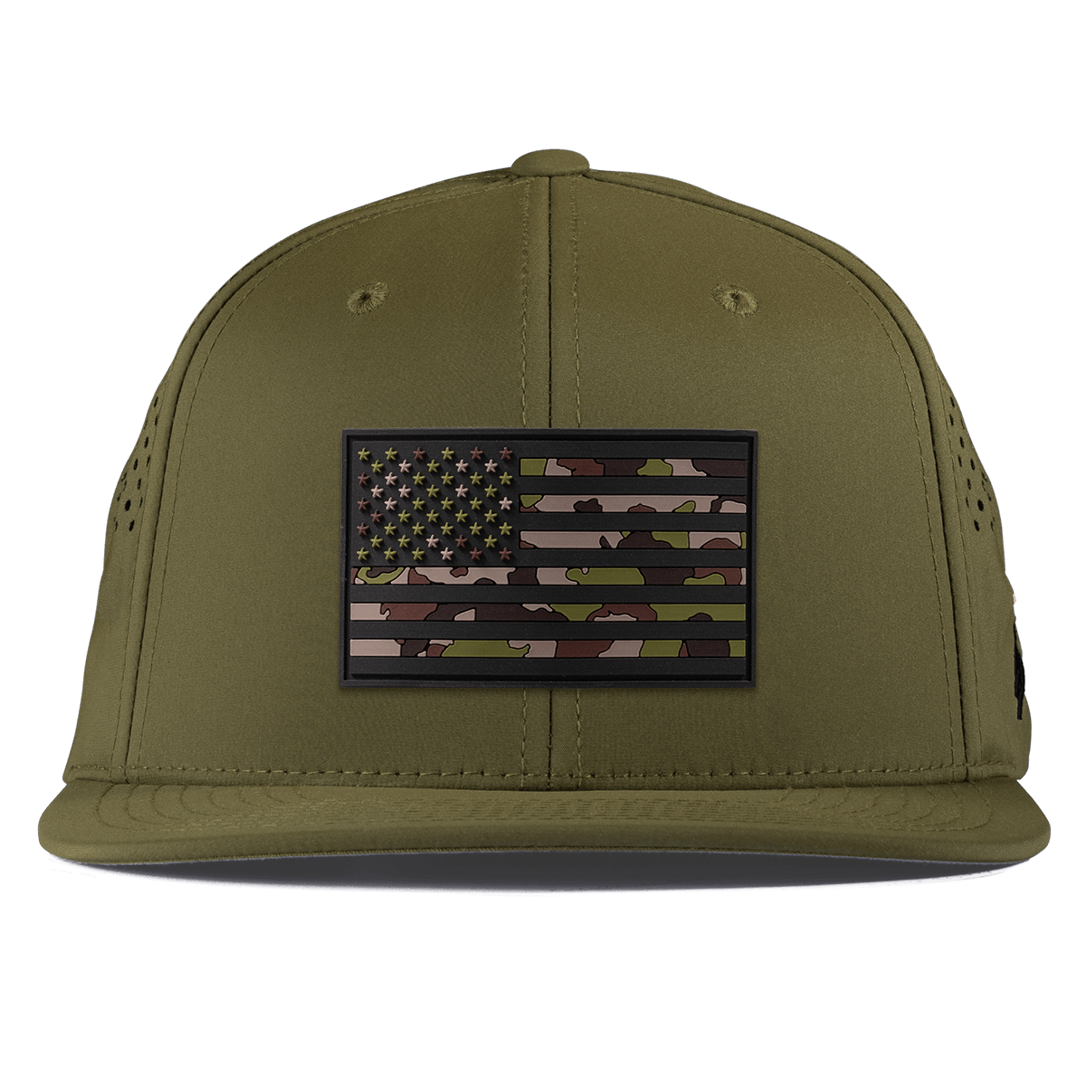 Green Camo Glory PVC Flat Performance Loden