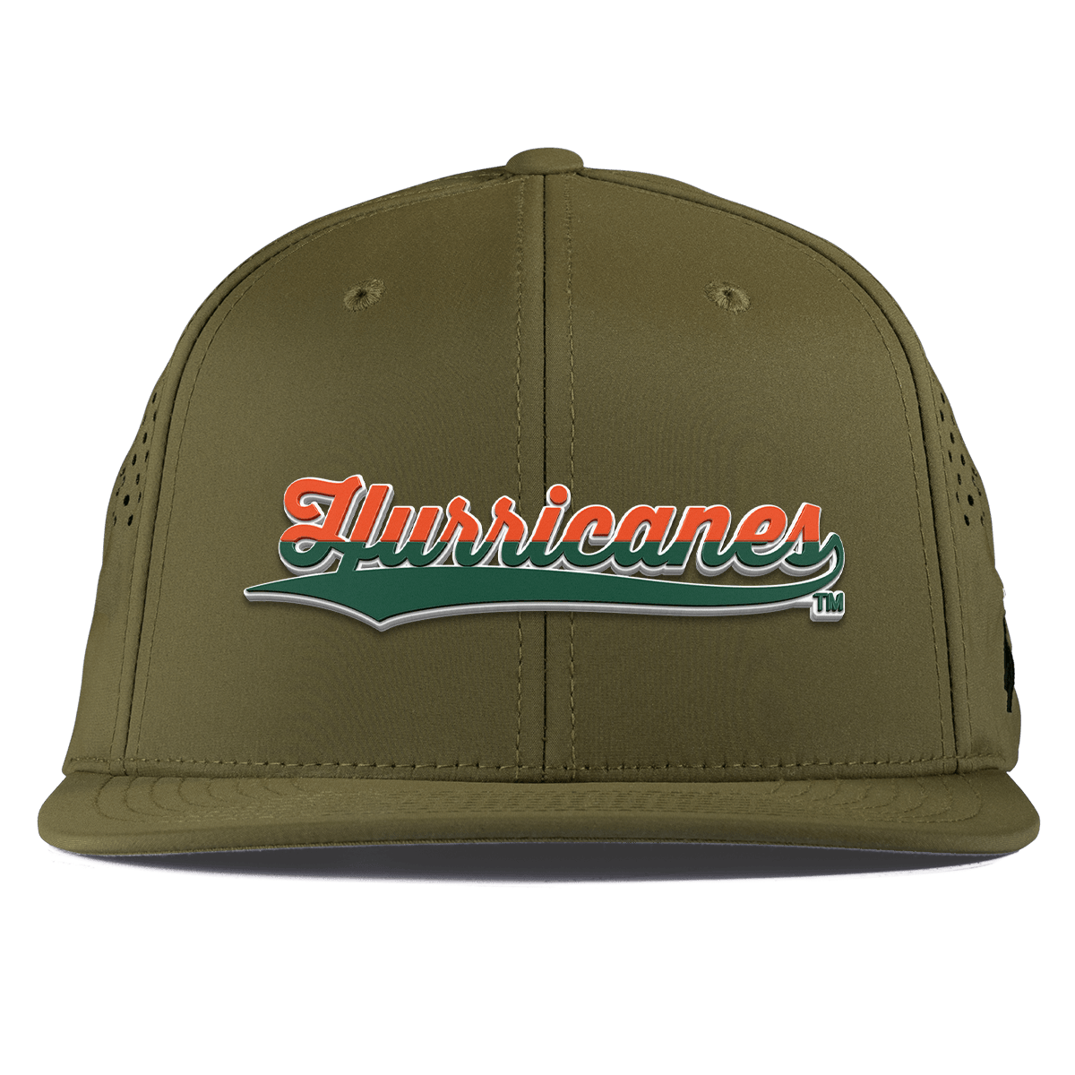 University of Miami "Hurricanes Script" Flat Performance Loden