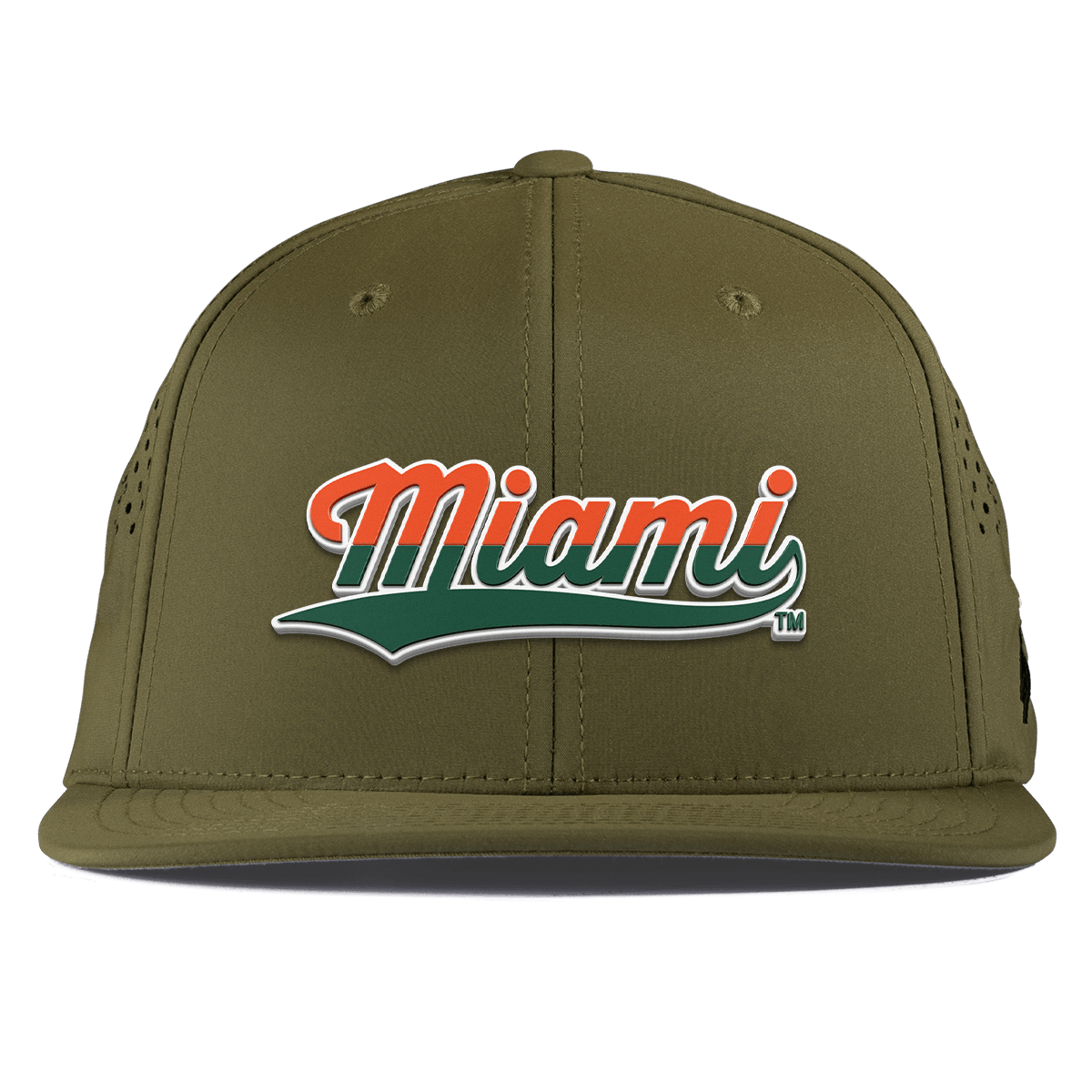 University of Miami "Miami Script" Flat Performance Loden