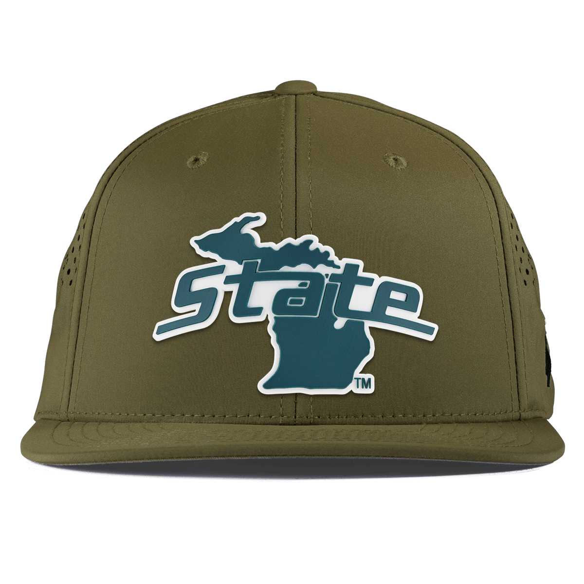 Michigan State University "Michigan State Outline" Flat Performance Loden