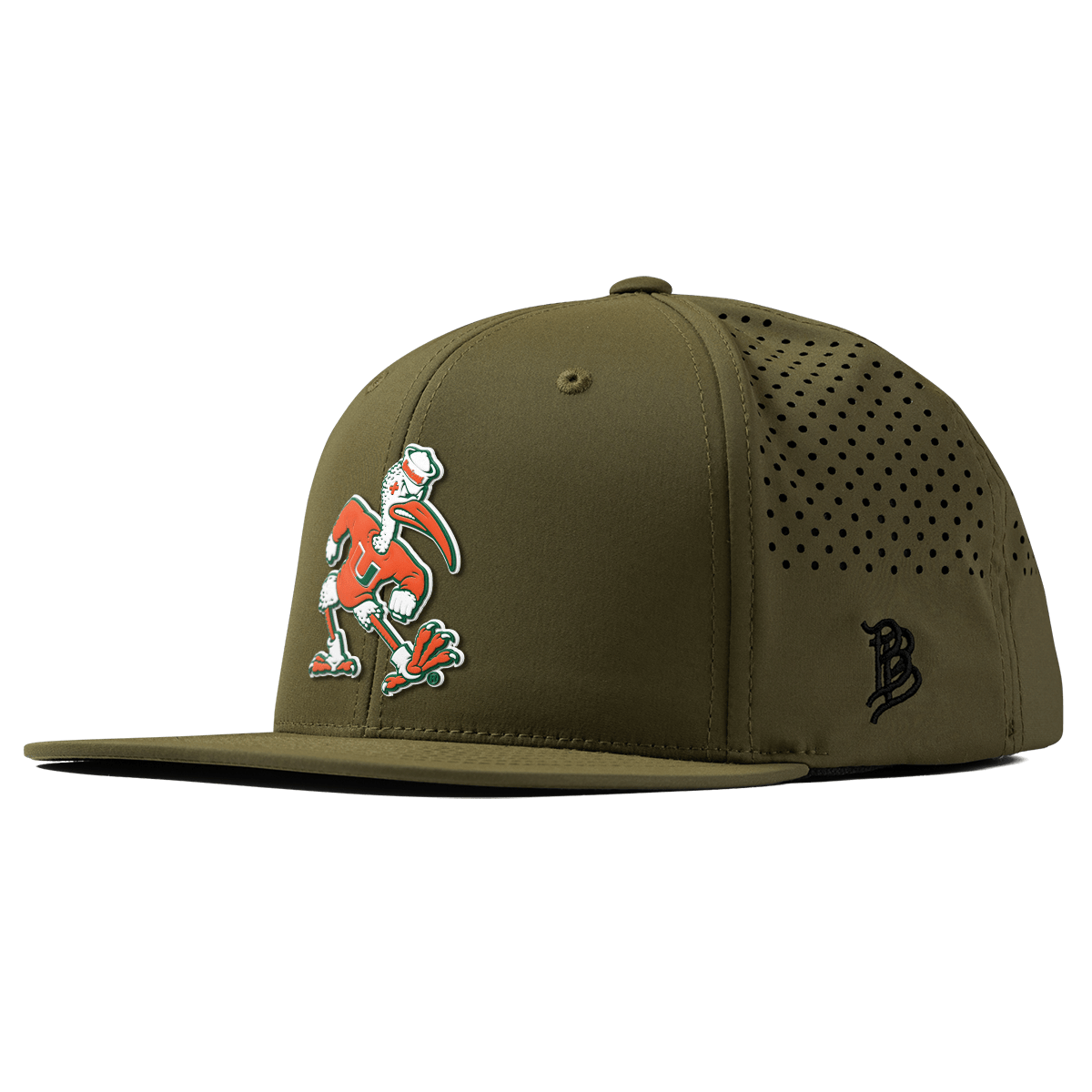 University of Miami "Sebastian the Ibis" Flat Performance Loden