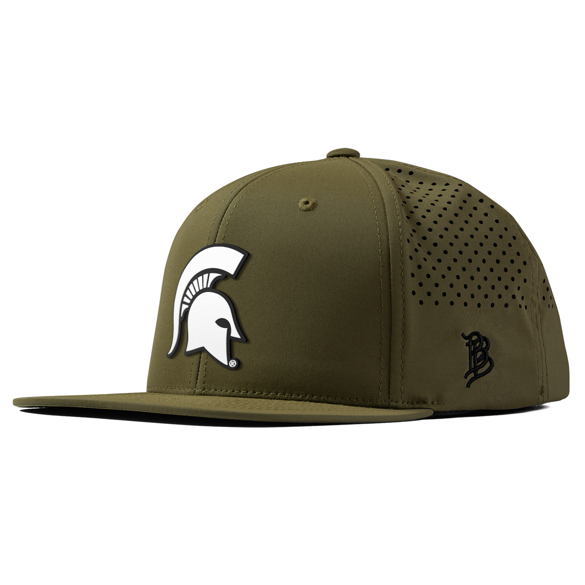 Michigan State University "Vintage MSU Team Logo" Flat Performance Loden