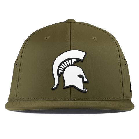 Michigan State University "Vintage MSU Team Logo" Flat Performance Loden