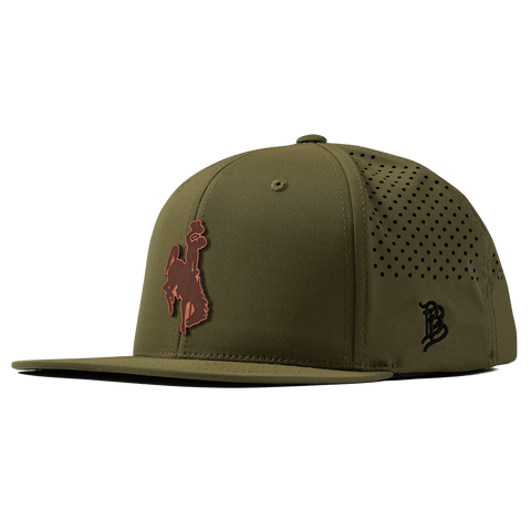 University of Wyoming "Wyoming Cowboy Dark" Flat Performance Loden