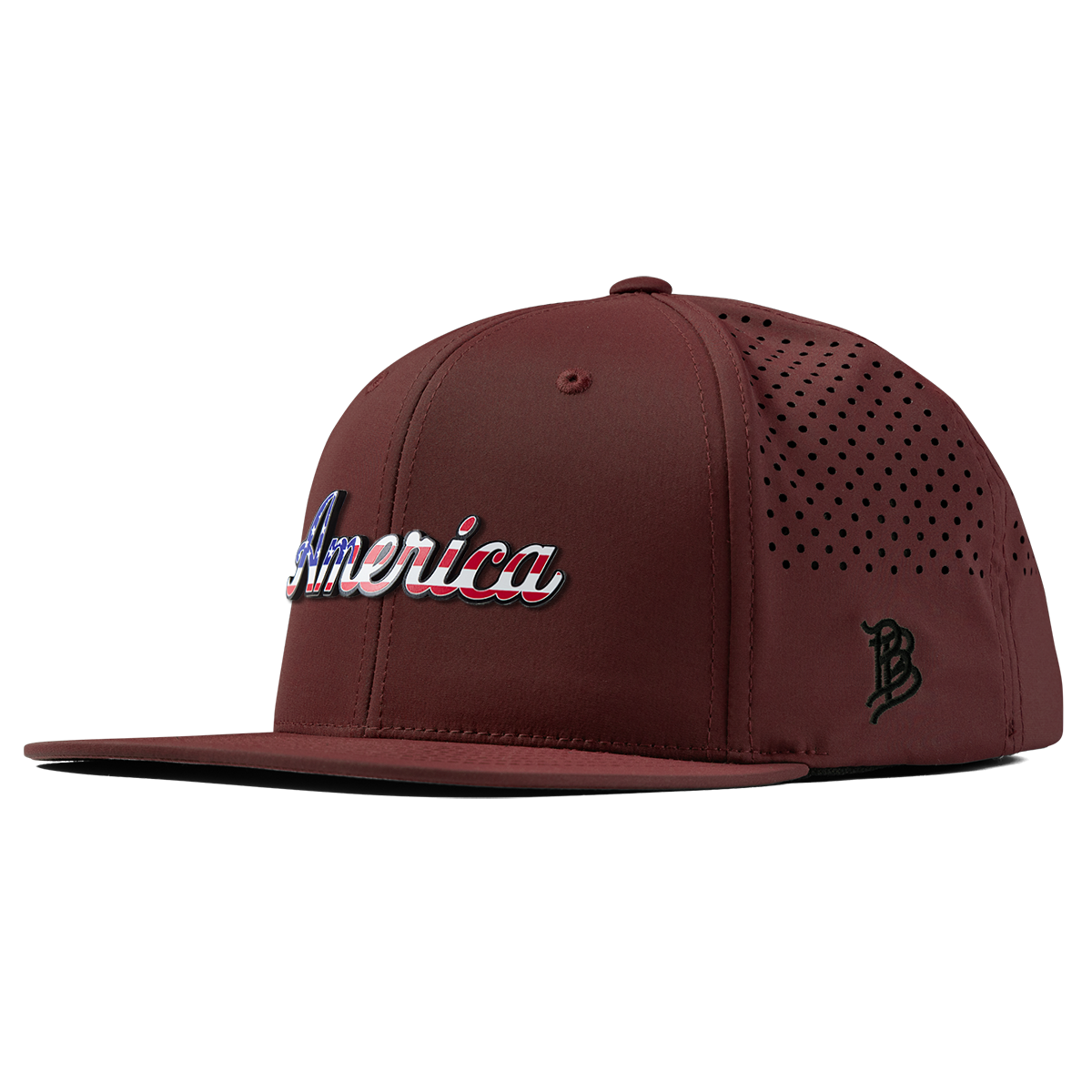 America Flat Performance Maroon