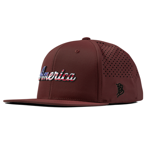 America Flat Performance Maroon