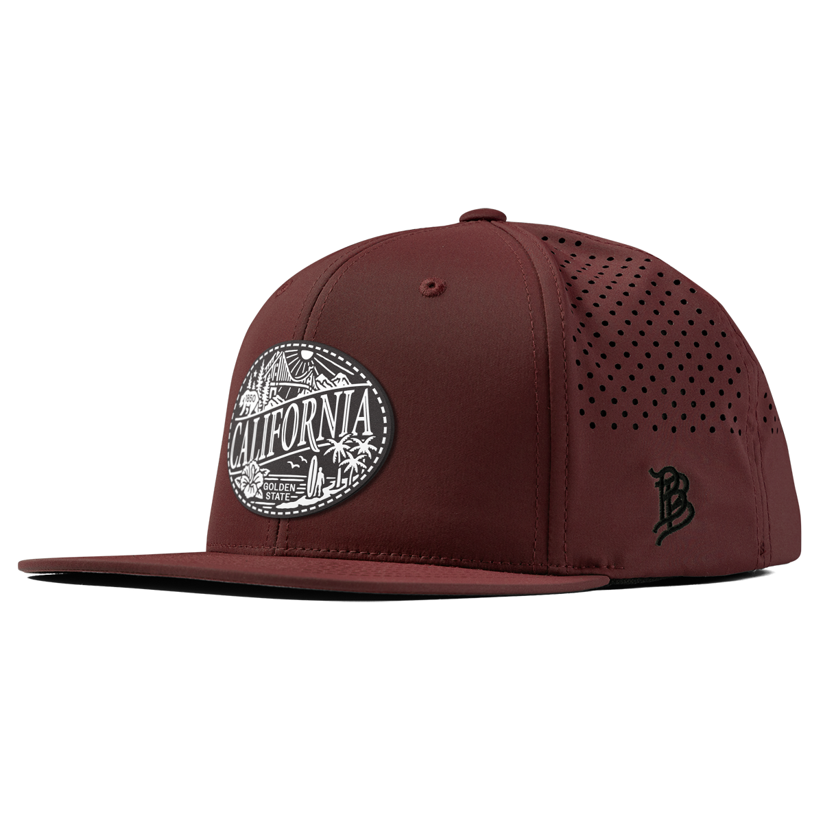 California Traveler Flat Performance Maroon