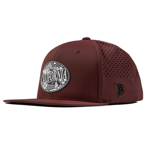California Traveler Flat Performance Maroon
