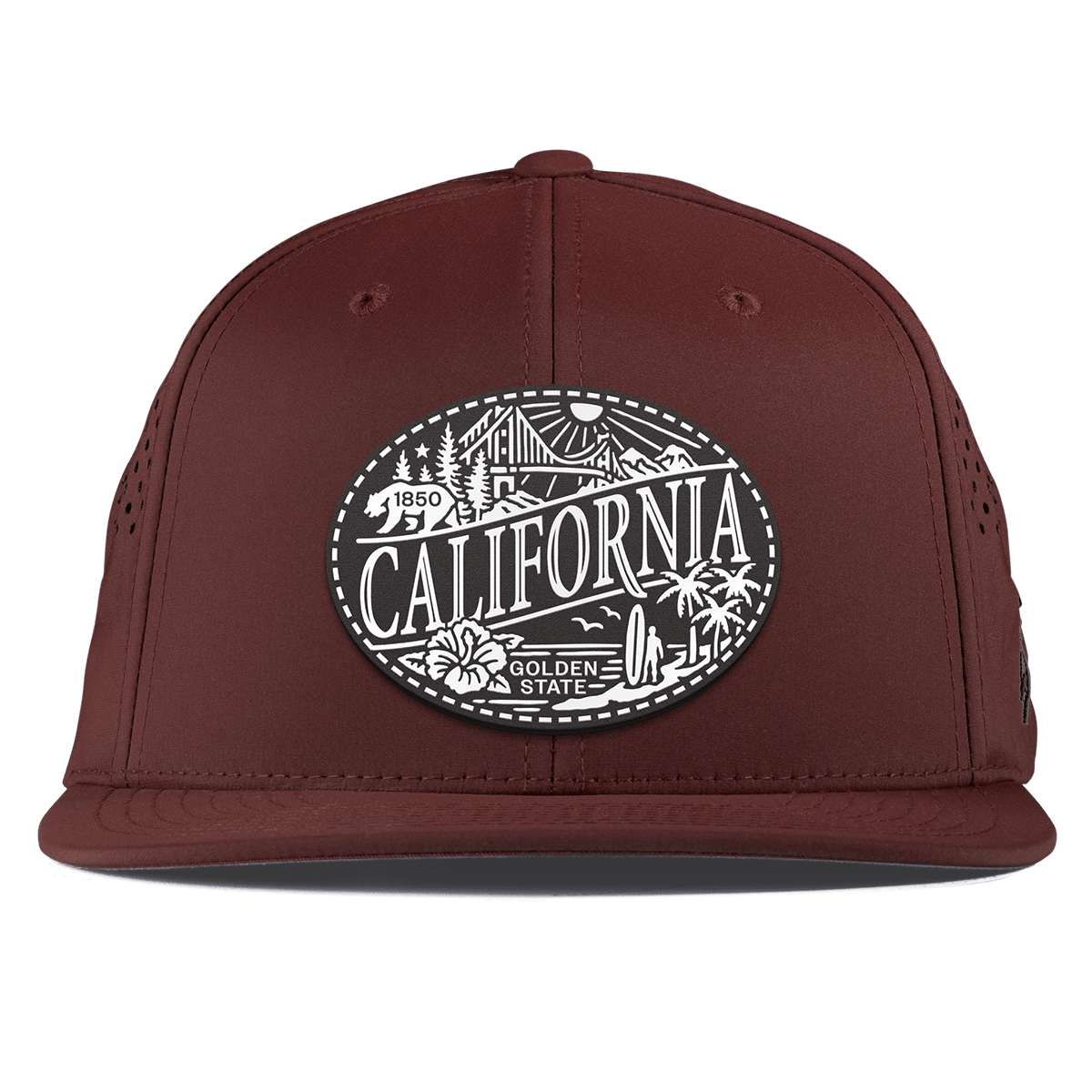 California Traveler Flat Performance Maroon