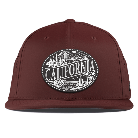 California Traveler Flat Performance Maroon