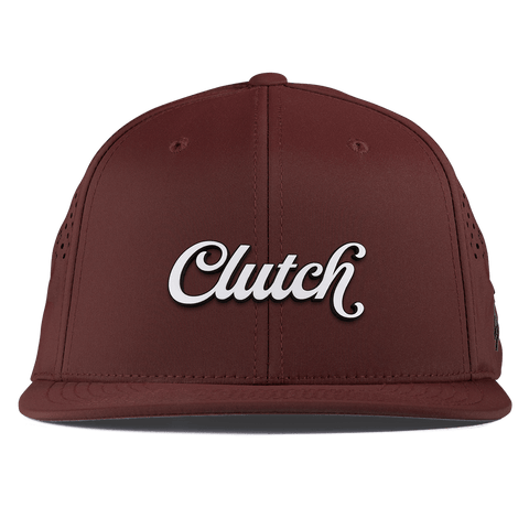 Clutch Script Flat Performance Maroon