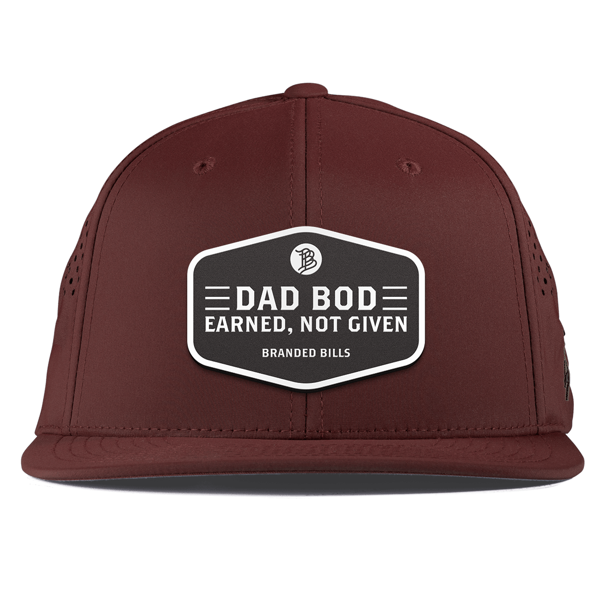 Dad Bod Flat Performance Maroon 