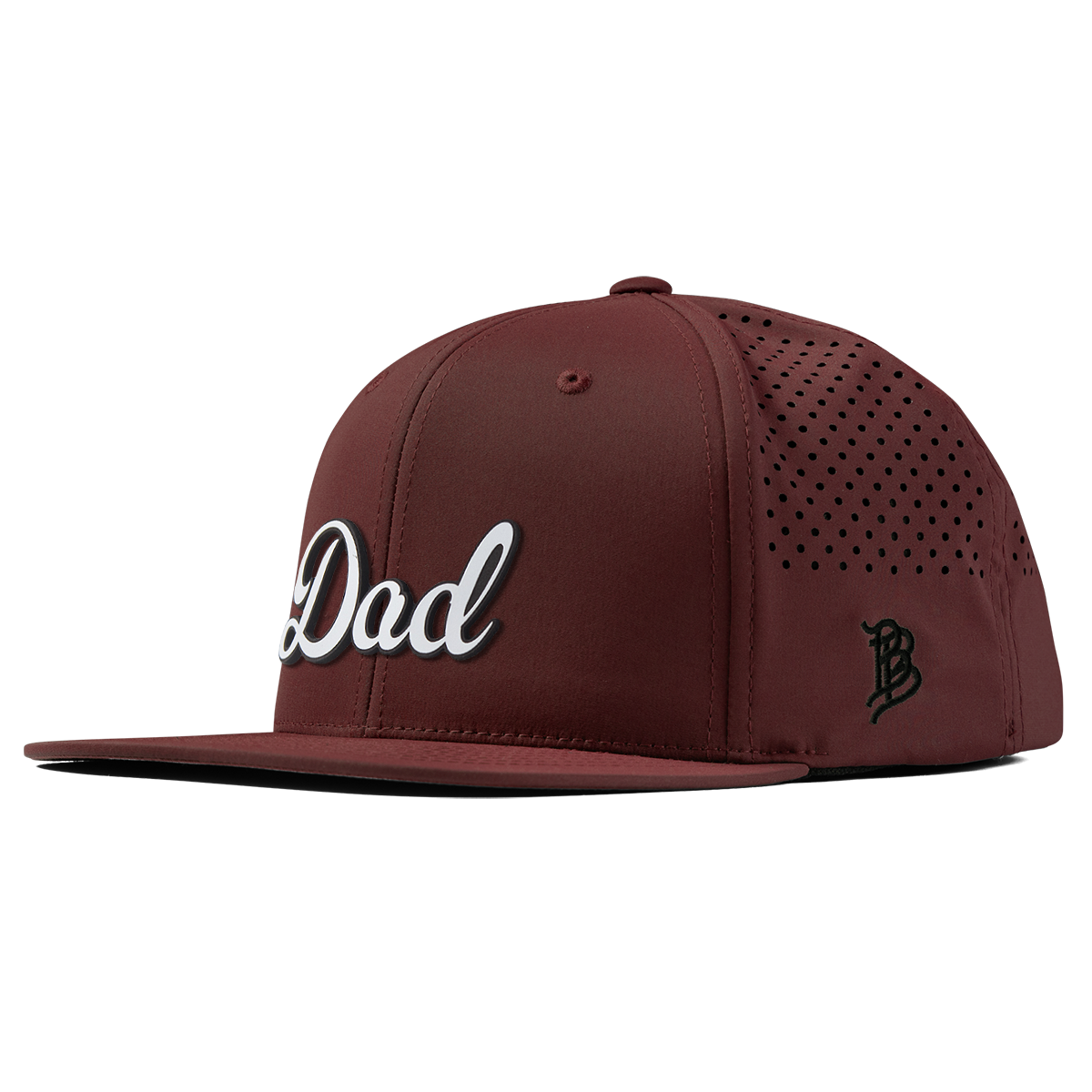 Dad Script Flat Performance Maroon