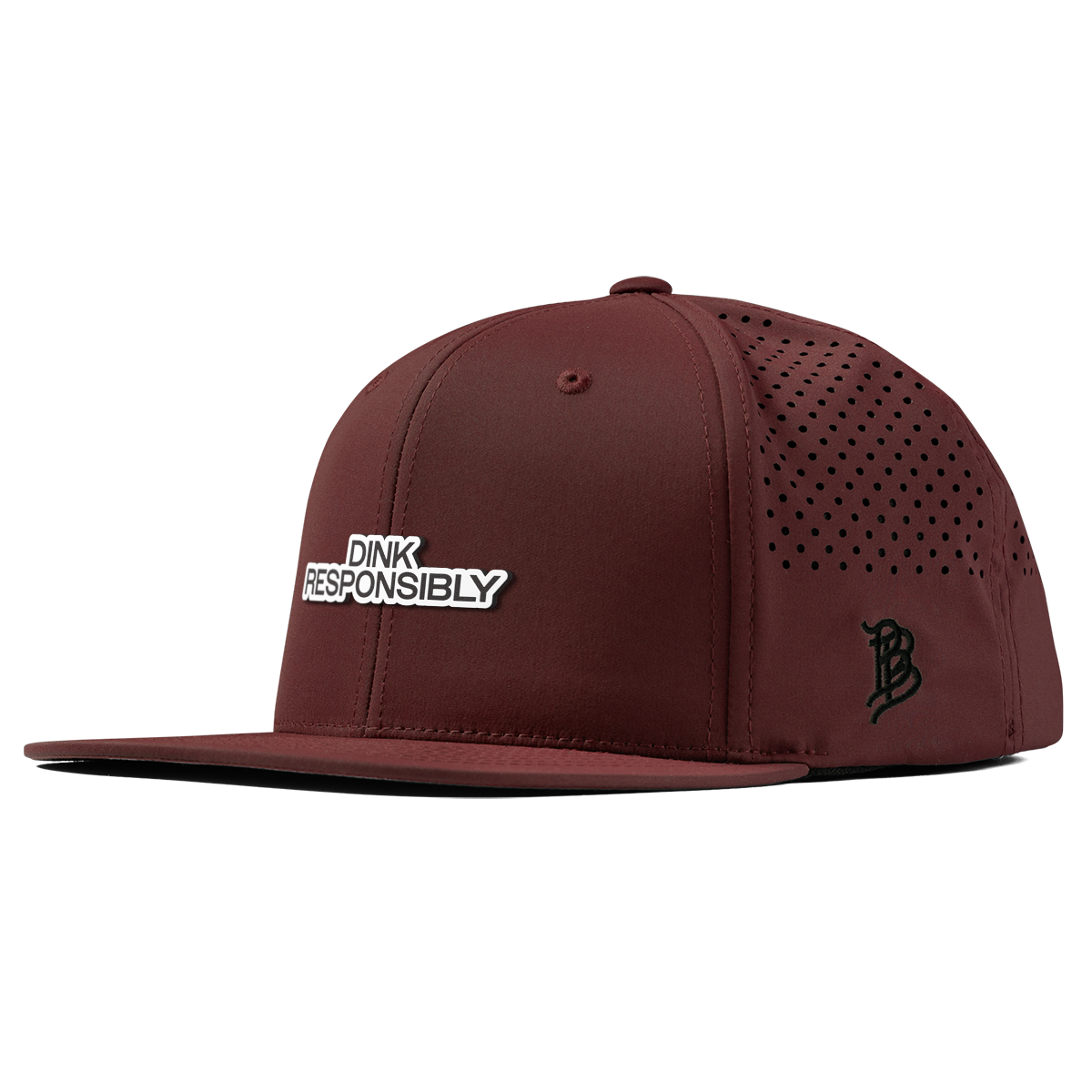 Dink Responsibly Flat Performance Maroon