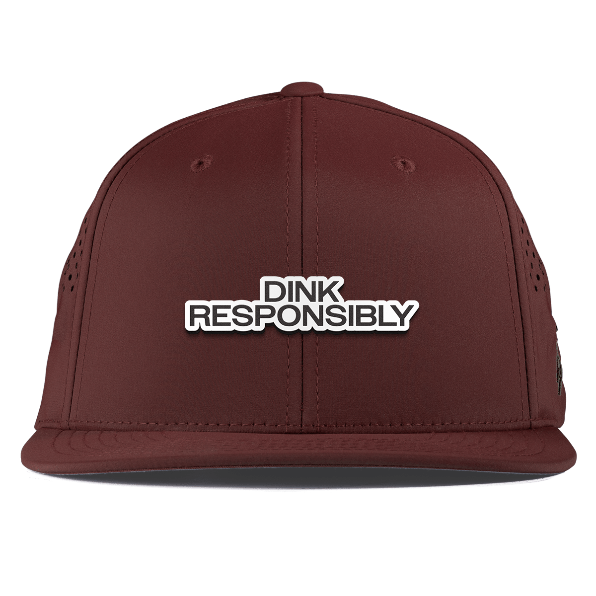 Dink Responsibly Flat Performance Maroon