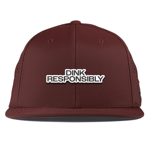 Dink Responsibly Flat Performance Maroon