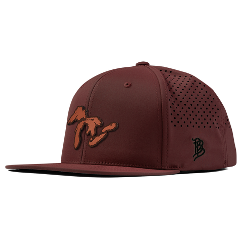 The Great Lakes Flat Performance Maroon