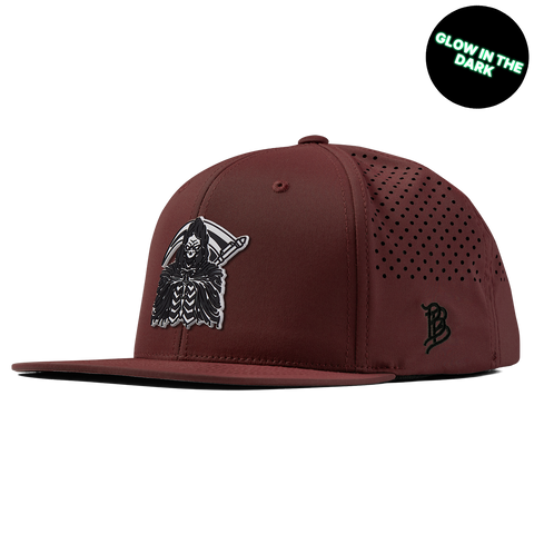 Grim Reaper Glow Flat Performance Maroon