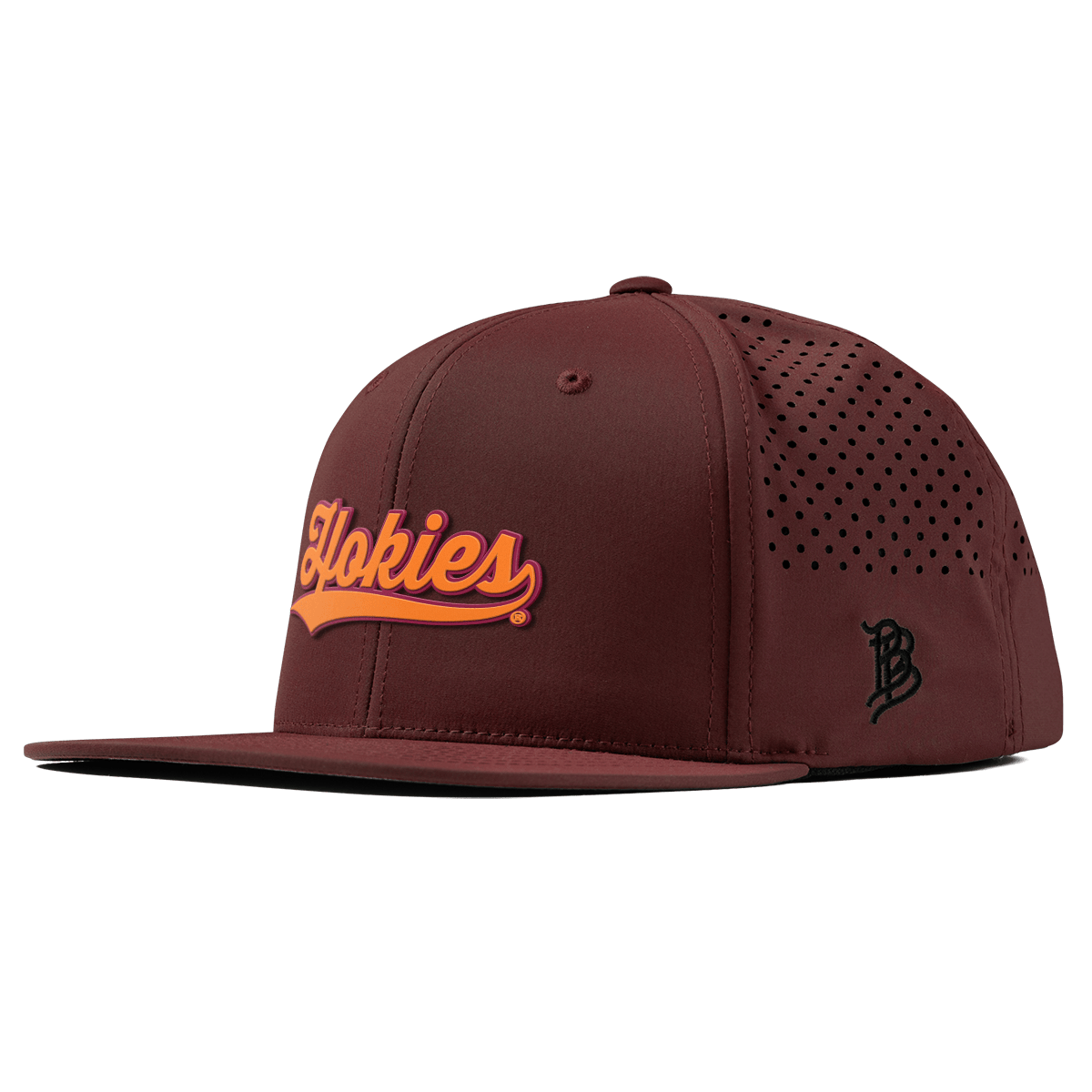Virginia Tech University "Hokies Script" Flat Performance Maroon