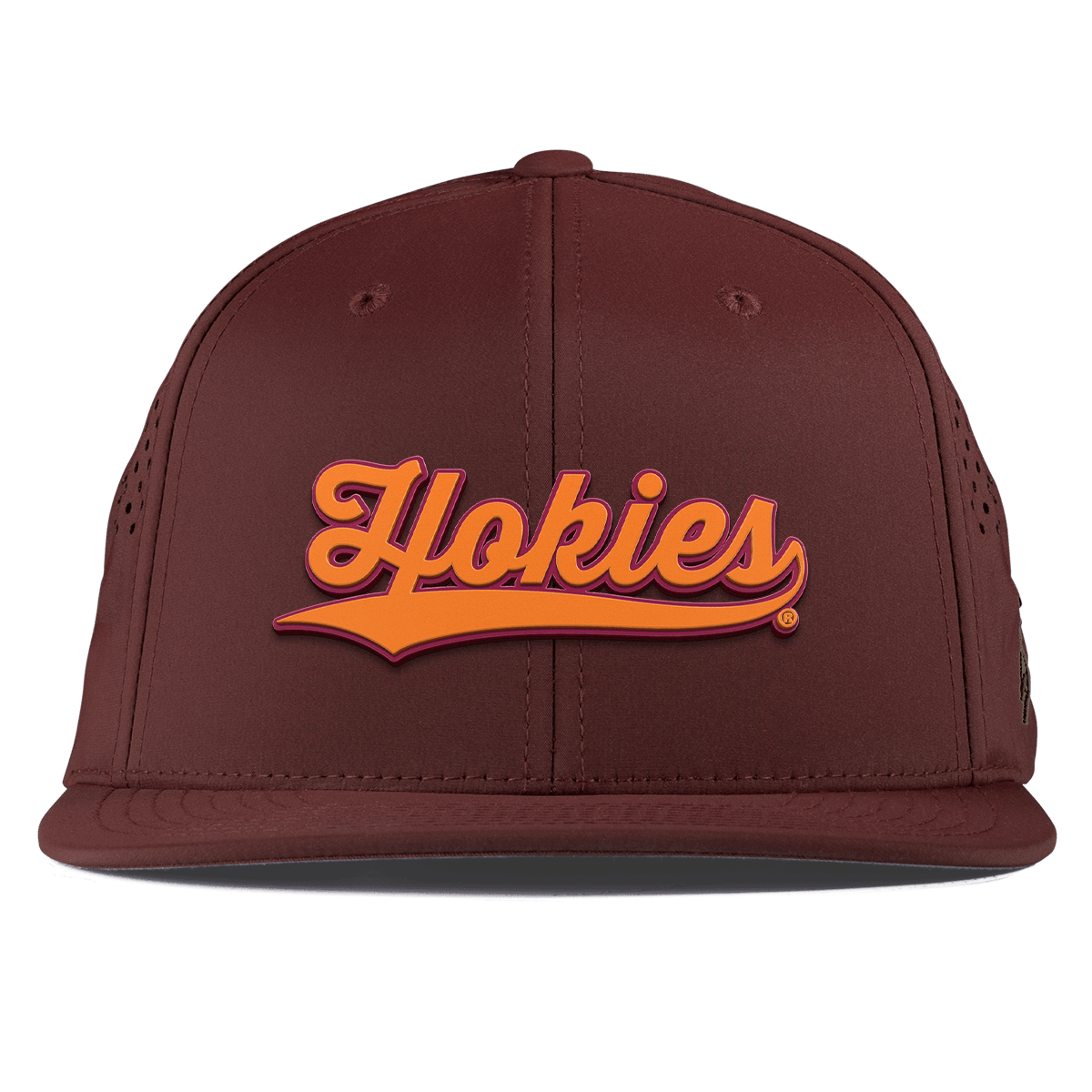 Virginia Tech University "Hokies Script" Flat Performance Maroon