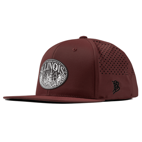 Illinois Traveler Flat Performance Maroon