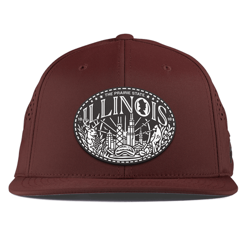 Illinois Traveler Flat Performance Maroon