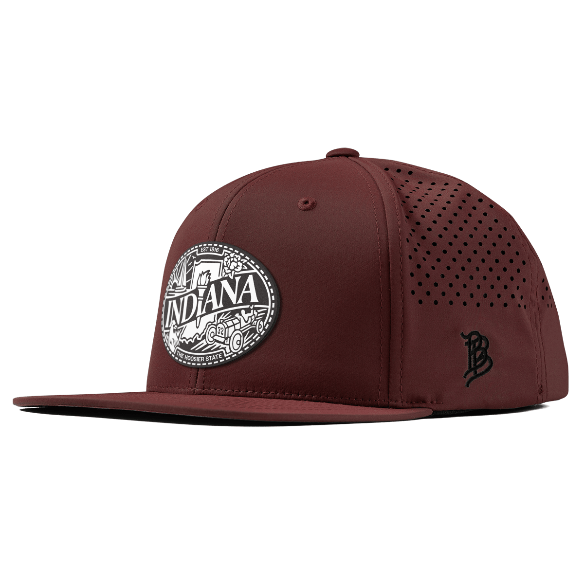Indiana Traveler Flat Performance Maroon