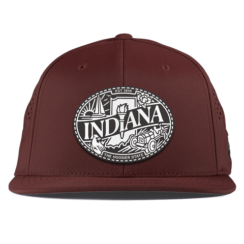 Indiana Traveler Flat Performance Maroon