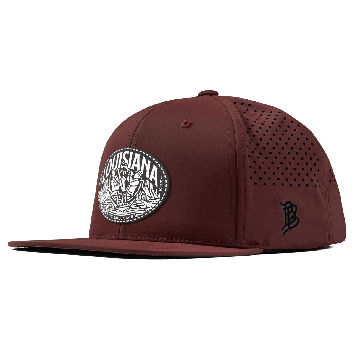 Louisiana Traveler Flat Performance Maroon