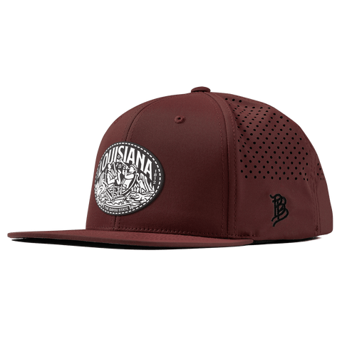 Louisiana Traveler Flat Performance Maroon