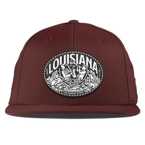 Louisiana Traveler Flat Performance Maroon