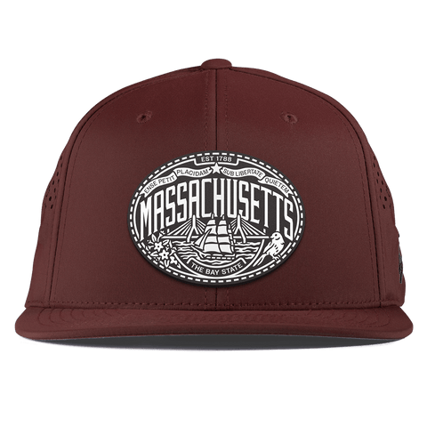 Massachusetts Traveler Flat Performance Maroon