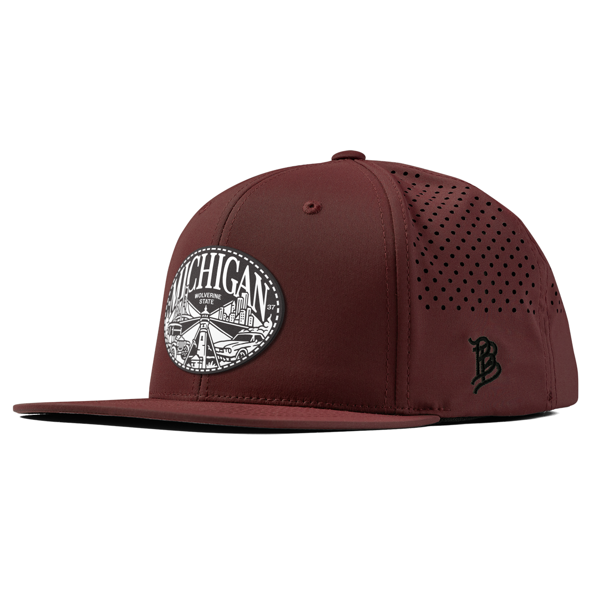 Michigan Traveler Flat Performance Maroon