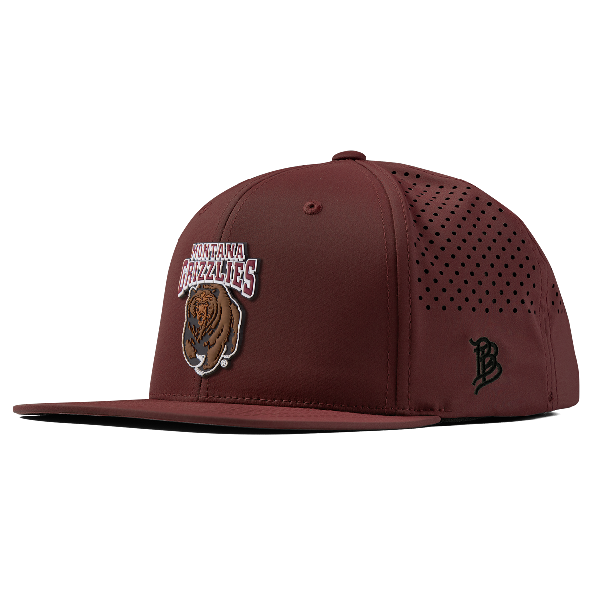University of Montana "Montana Grizzlies Team Logo" Flat Performance Maroon