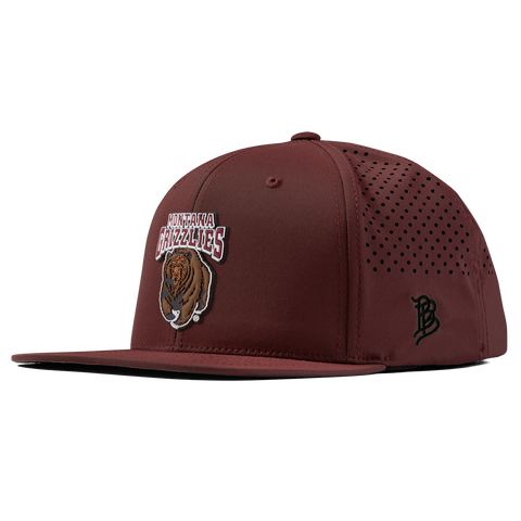 University of Montana "Montana Grizzlies Team Logo" Flat Performance Maroon