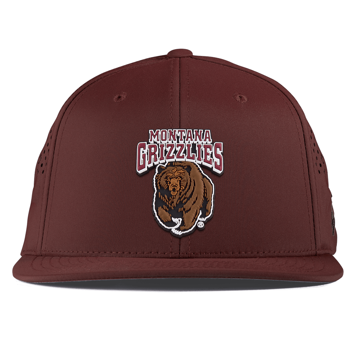 University of Montana "Montana Grizzlies Team Logo" Flat Performance Maroon
