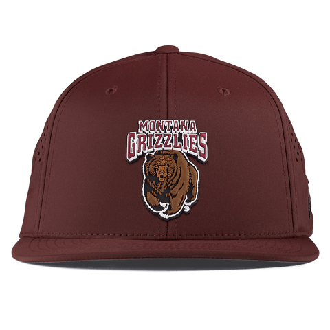 University of Montana "Montana Grizzlies Team Logo" Flat Performance Maroon