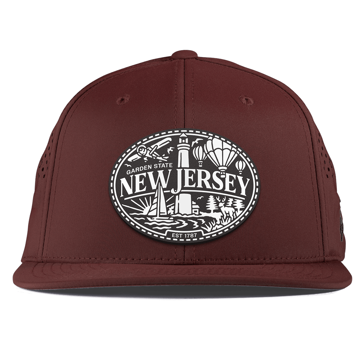 New Jersey Traveler Flat Performance Maroon