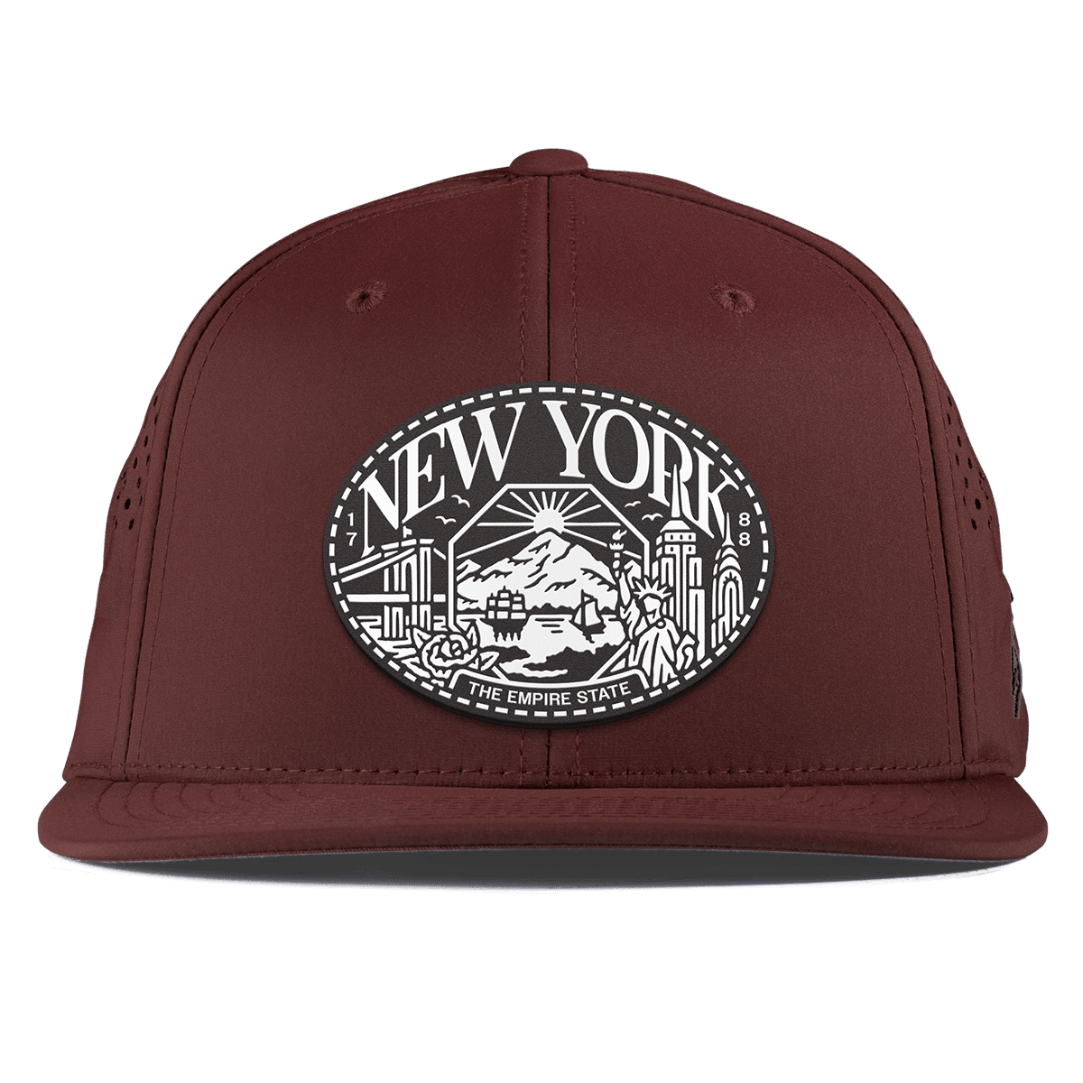New York Traveler Flat Performance Maroon