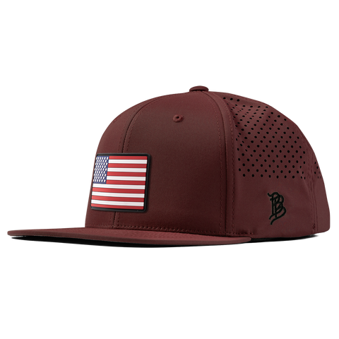 Old Glory PVC Flat Performance Maroon