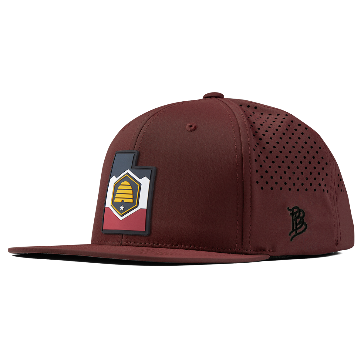 Utah 45 PVC Flat Performance Maroon