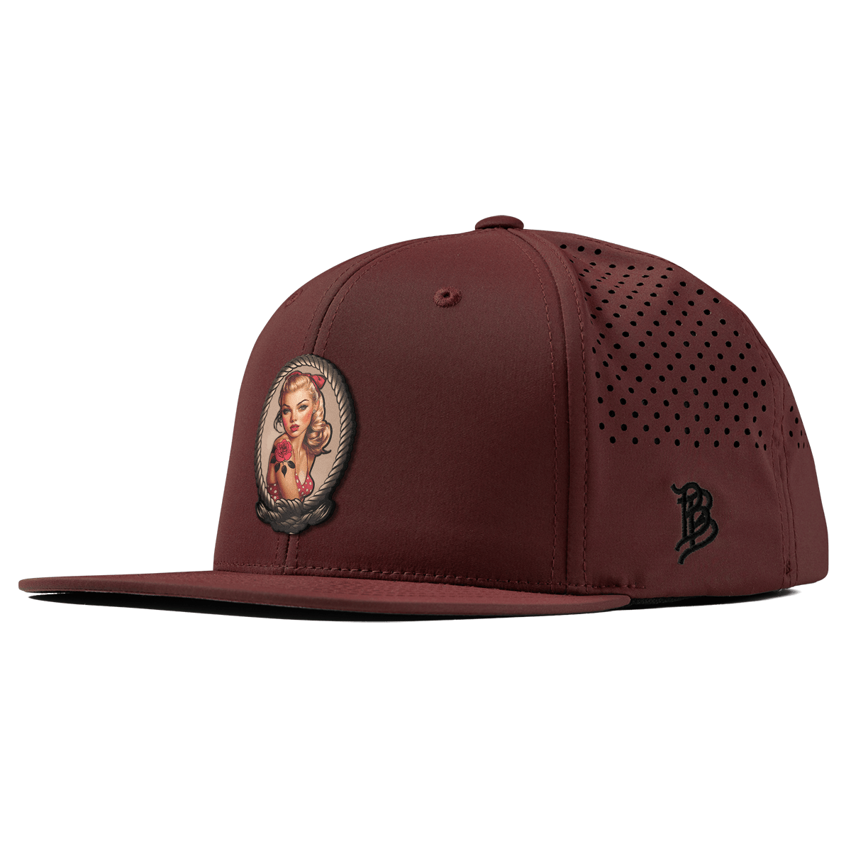 Portrait Piece Flat Performance Maroon