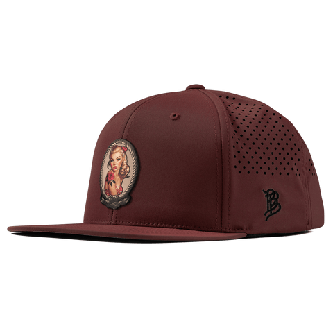 Portrait Piece Flat Performance Maroon