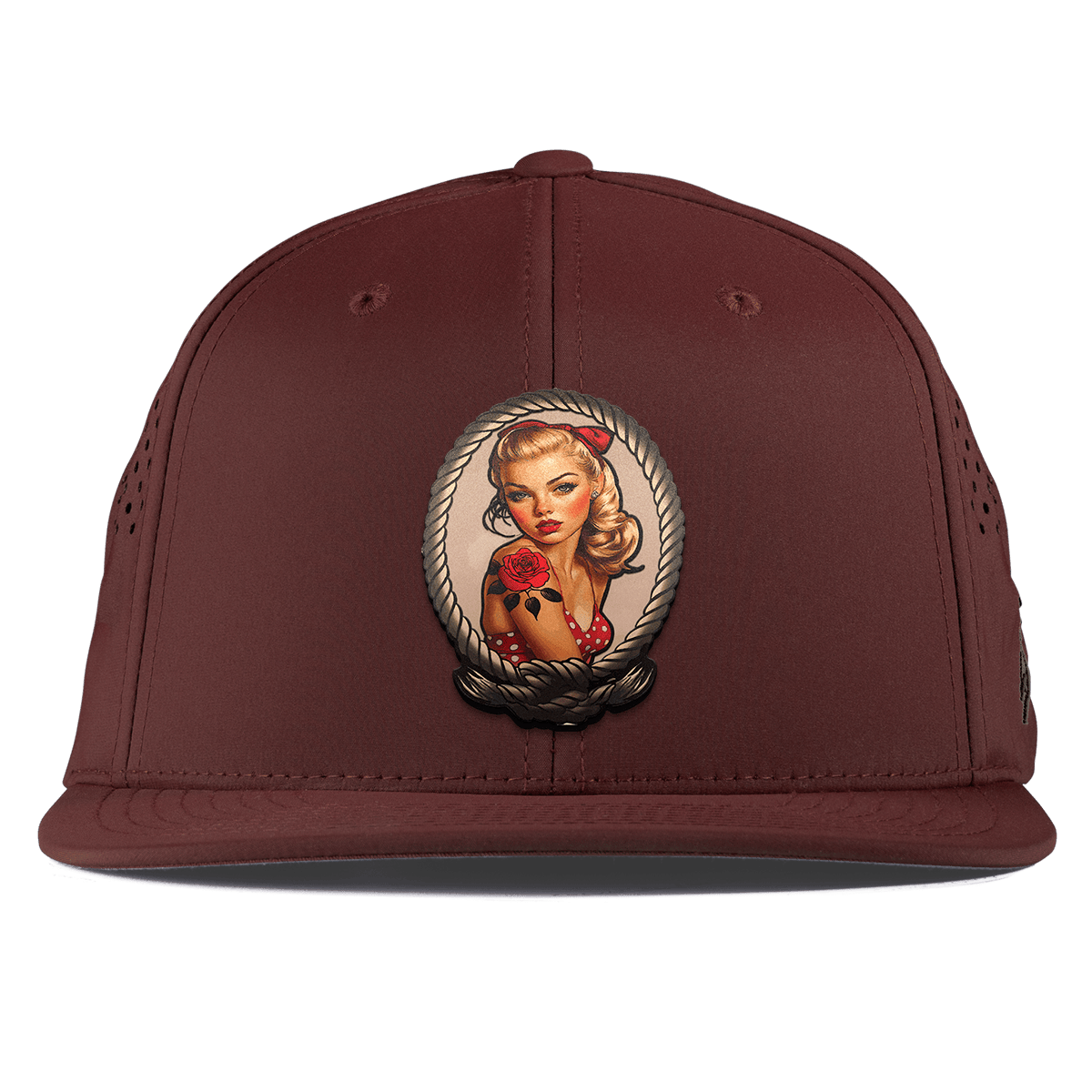 Portrait Piece Flat Performance Maroon