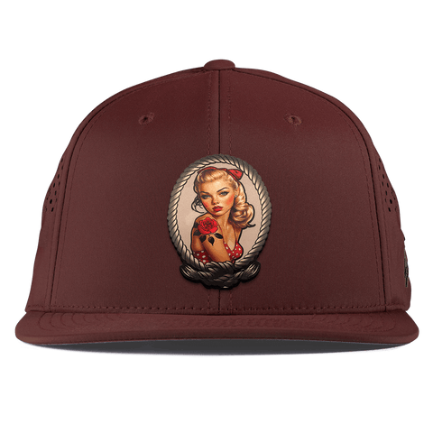 Portrait Piece Flat Performance Maroon