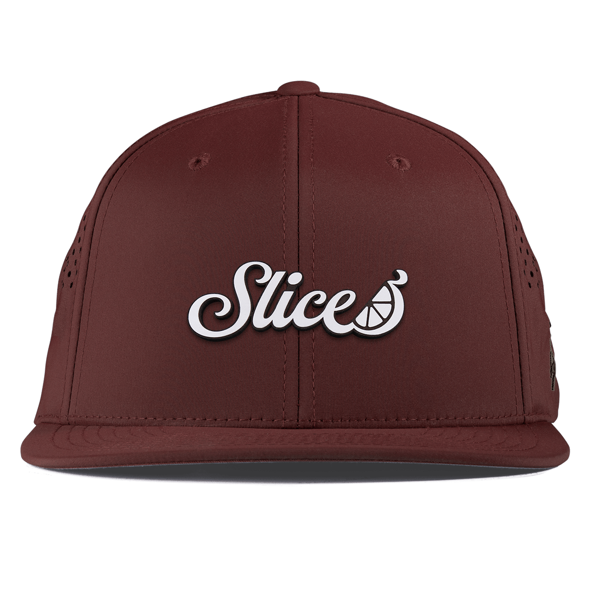 Sliced Script Flat Performance Maroon