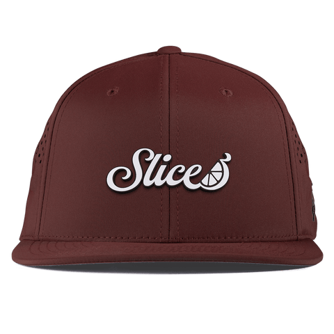 Sliced Script Flat Performance Maroon