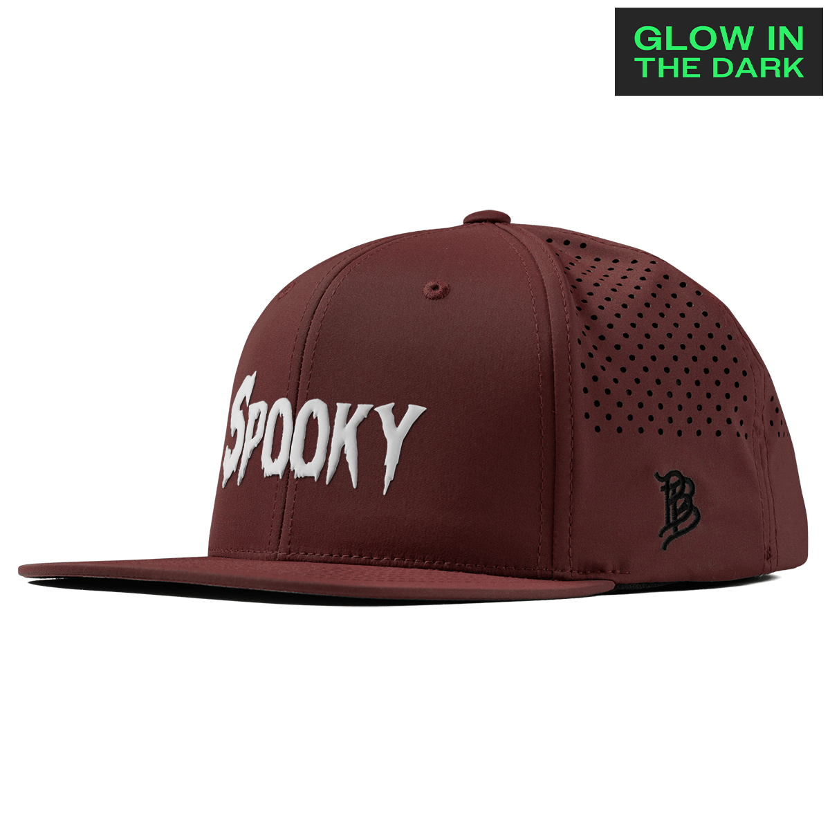Spooky Glow Flat Performance Maroon